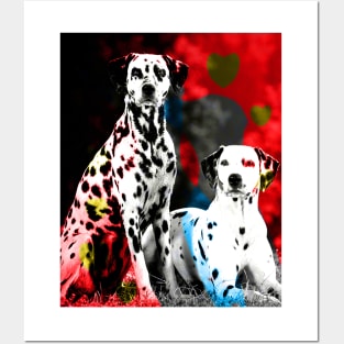 dalmatian dog love Posters and Art